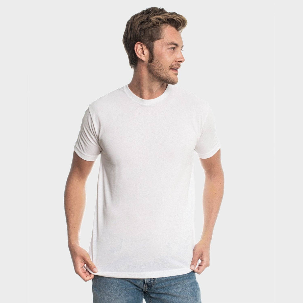 True Classic Premium Fitted Crew Neck T-Shirt - White, view 2