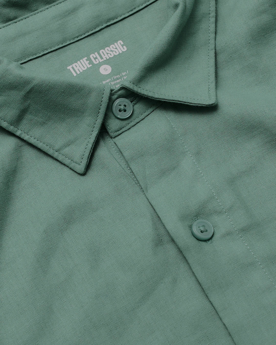 Moss Short Sleeve Linen Shirt
