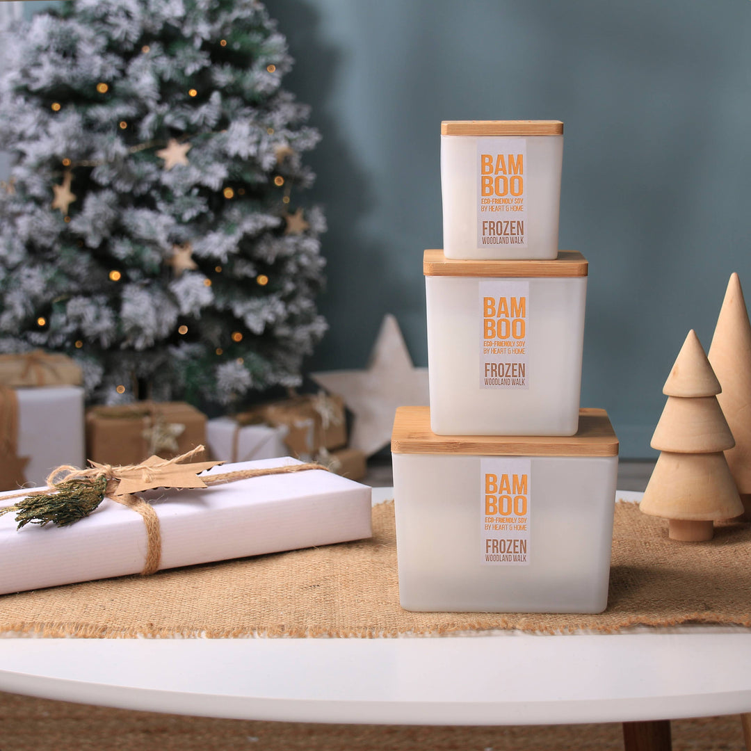 BAMBOO Eco-Friendly Soy Candle Fall / Winter Collection - Small and Large Options
