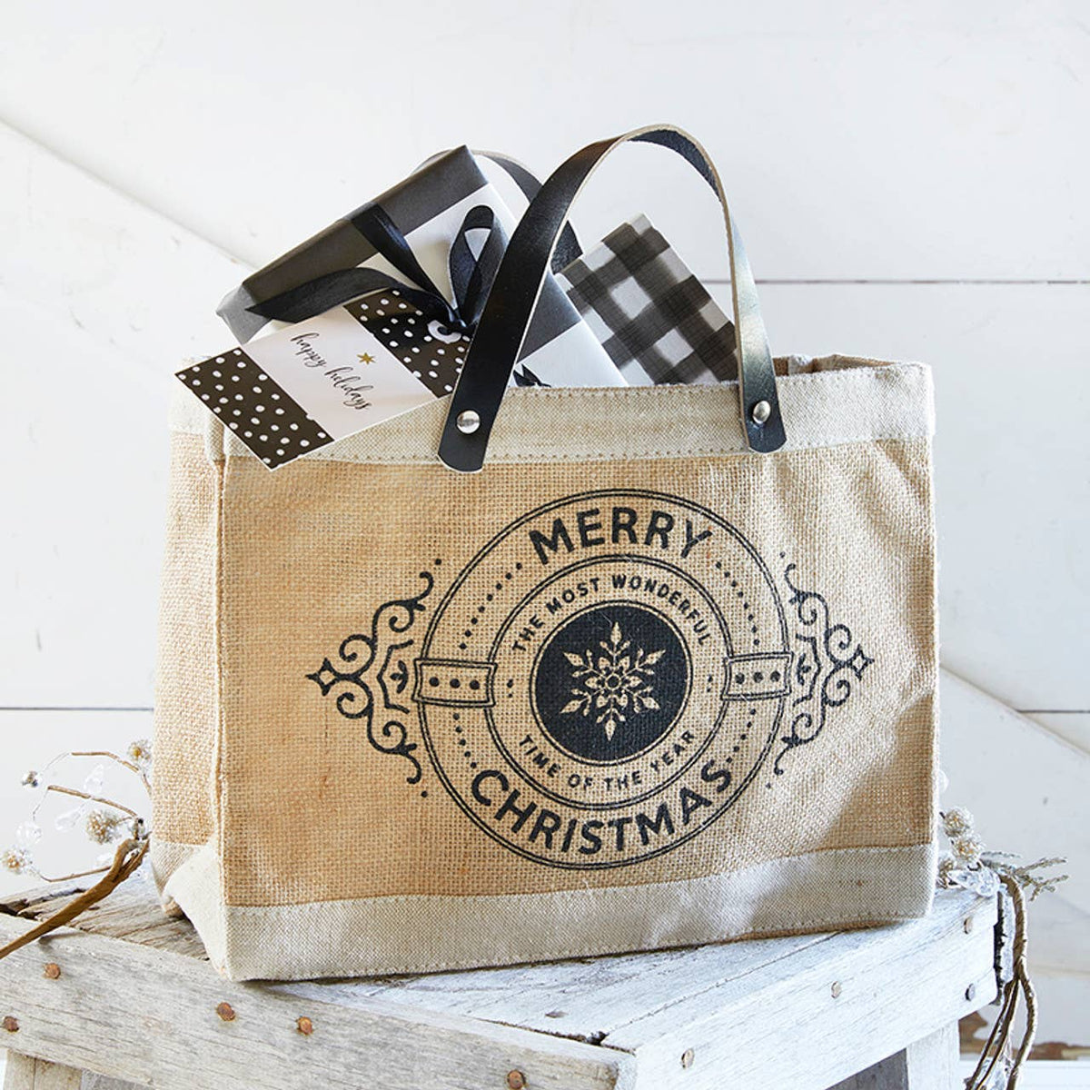 Mini Market Tote - Christmas, view 3