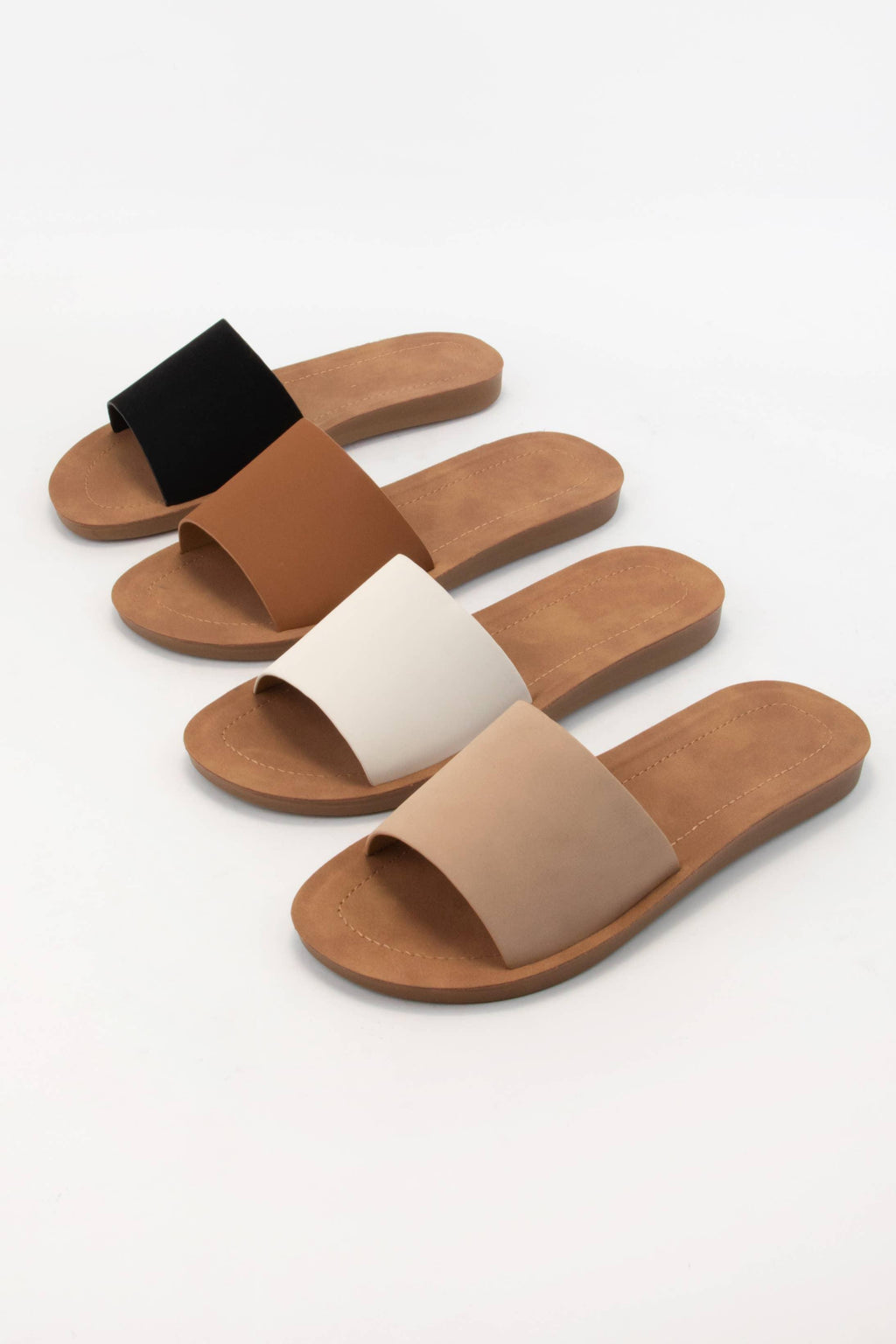 Basic Bold Upper Flexible Sole Slide - Rust & Refined