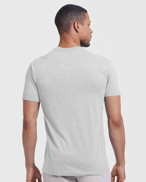True Classic Premium Fitted Crew Neck T-Shirt - Light Heather Gray
