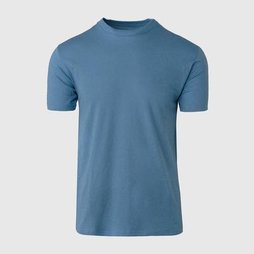 True Classic Premium Fitted Crew Neck T-Shirt - Indigo, view 2
