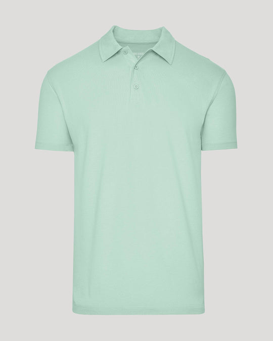 Heather Mist Short Sleeve Polo