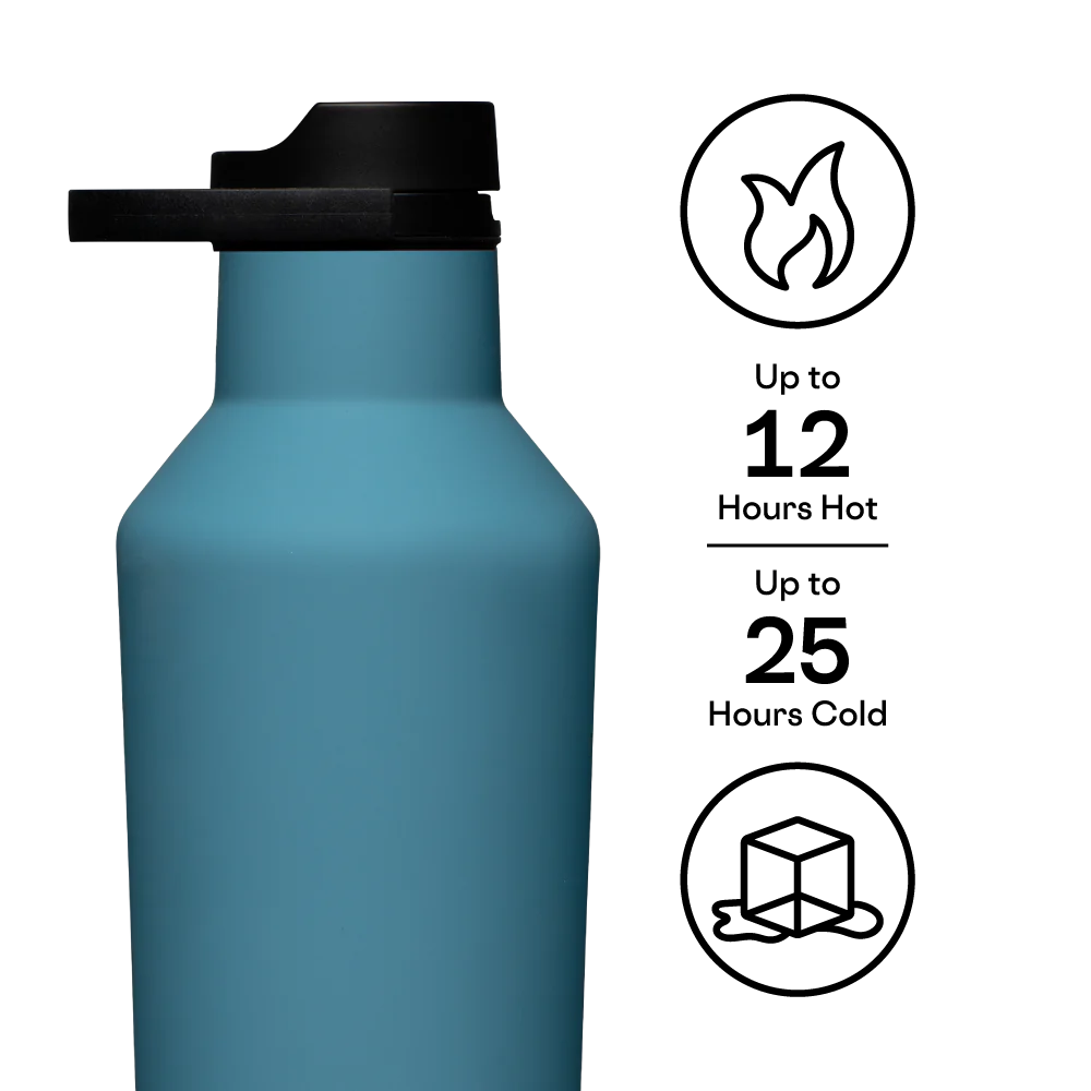 Corkcicle - Series A Sport Canteen Insulated Water Bottle - Storm 32oz