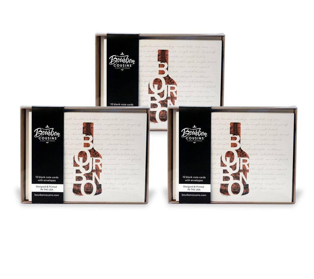 Bourbon Cousins - Bourbon in a Bottle - Note Cards - Rust & Refined
