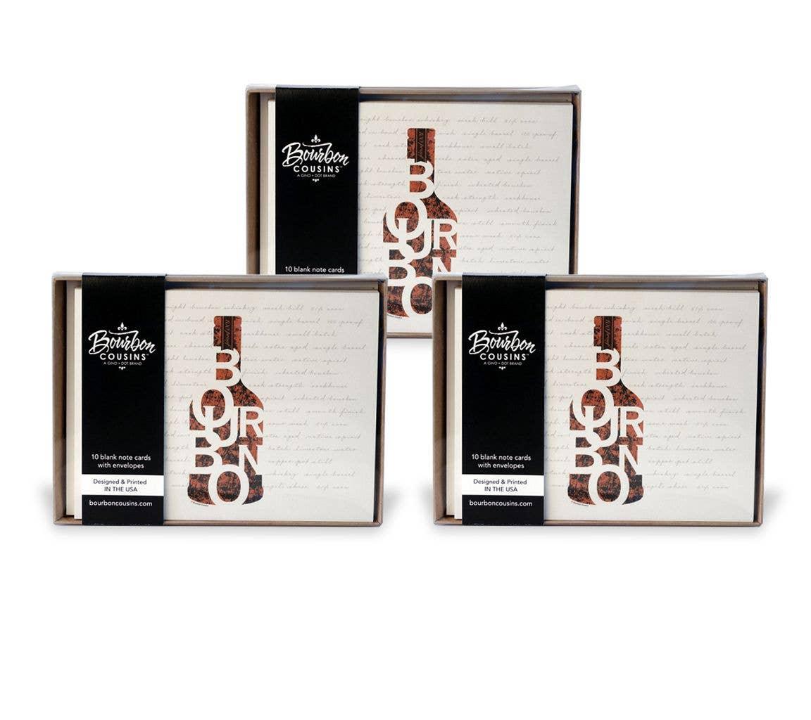 Bourbon Cousins - Bourbon in a Bottle - Note Cards - Rust & Refined