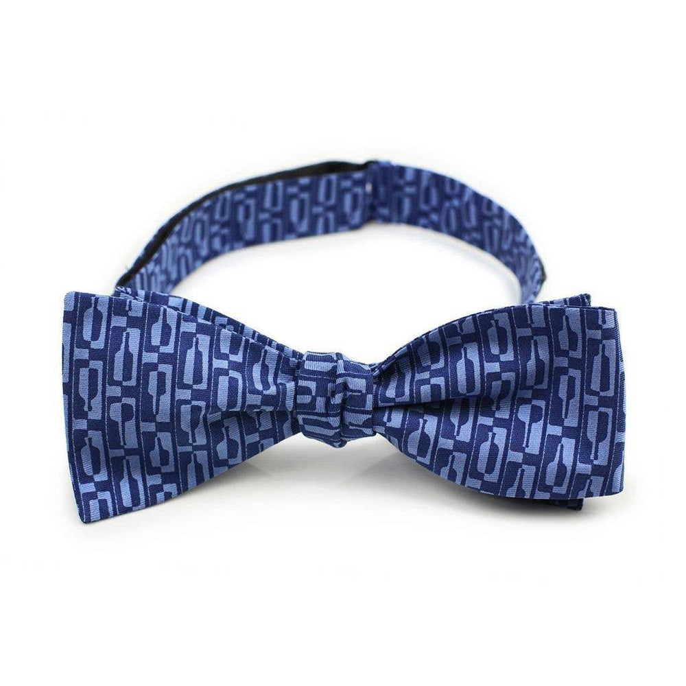 Bourbon Cousins - Bourbon Row Bow Tie - Navy + Chambray Blue - Rust & Refined