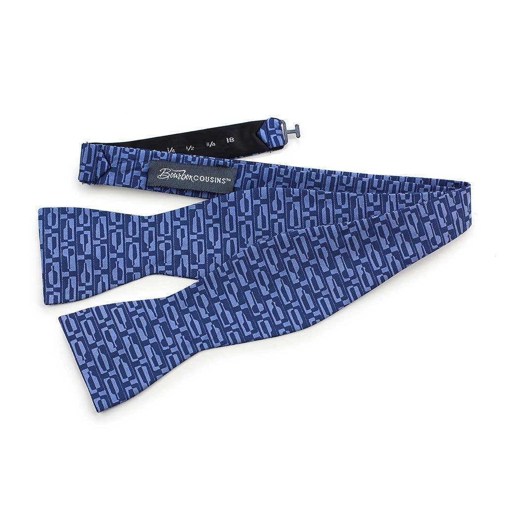 Bourbon Cousins - Bourbon Row Bow Tie - Navy + Chambray Blue - Rust & Refined