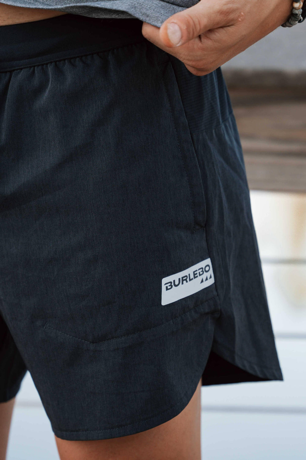 BURLEBO - Running Short - Black - Rust & Refined