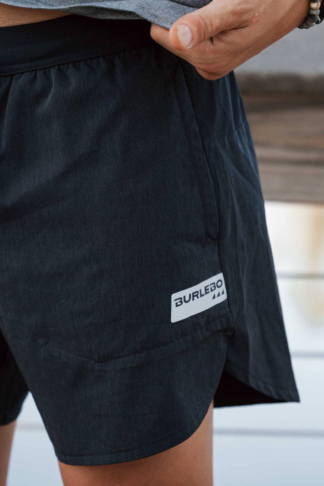 BURLEBO - Running Short - Black - Rust & Refined