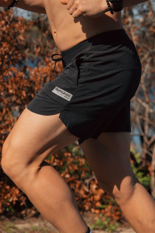 BURLEBO - Running Short - Black - Rust & Refined