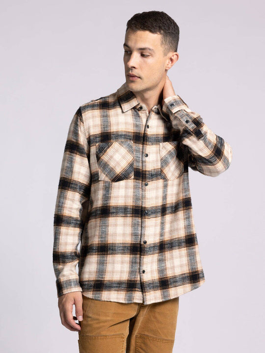 ELK SLUB FLANNEL - Long Sleeve Button Up