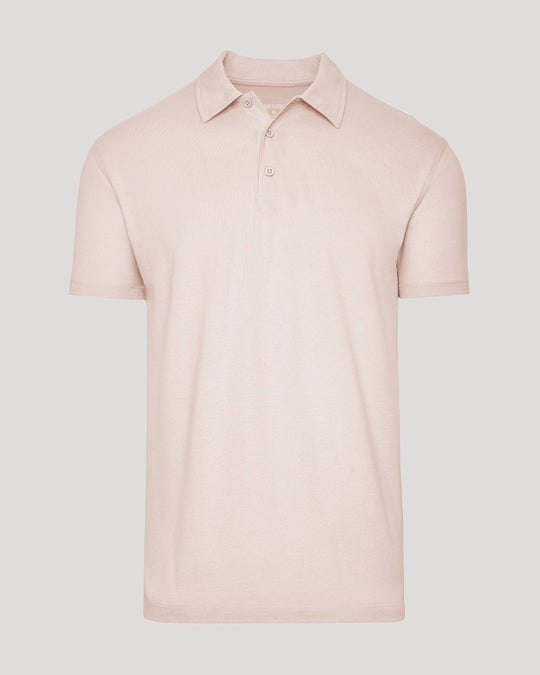 Coral Blush Short Sleeve Polo