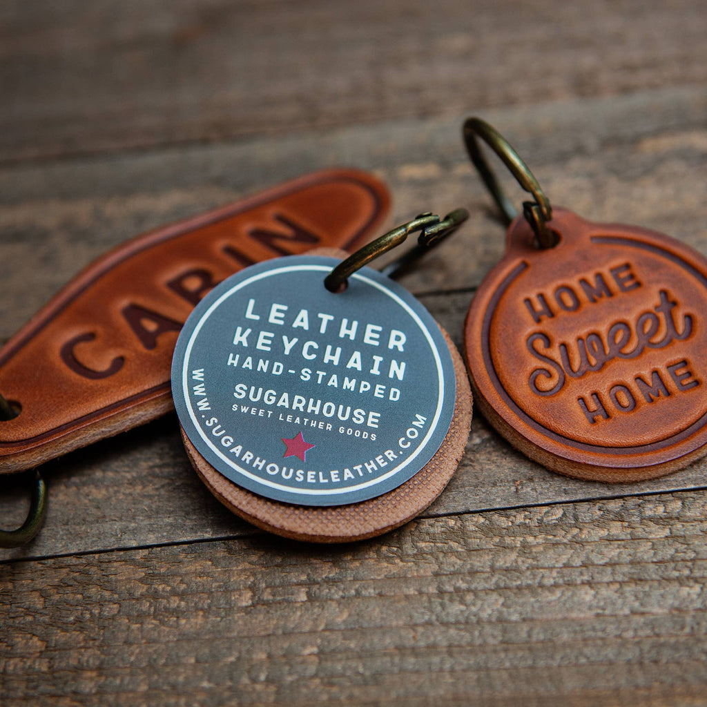 East Coaster Leather Keychain Motel Style, view 2