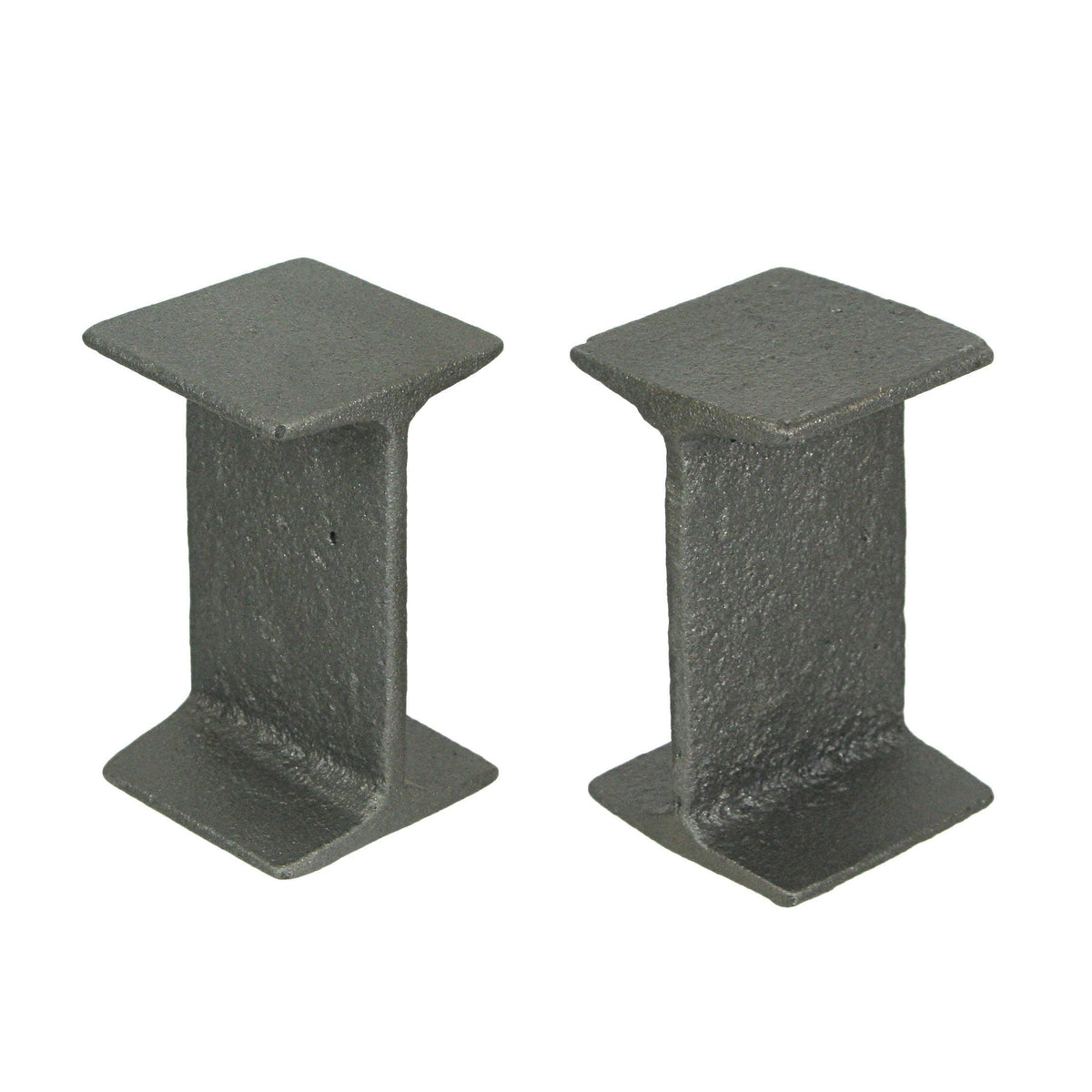 Set of 2 Cast Iron I Beam Bookends Bookshelf Décor, view 3