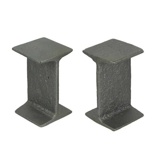 Set of 2 Cast Iron I Beam Bookends Bookshelf Décor, view 3