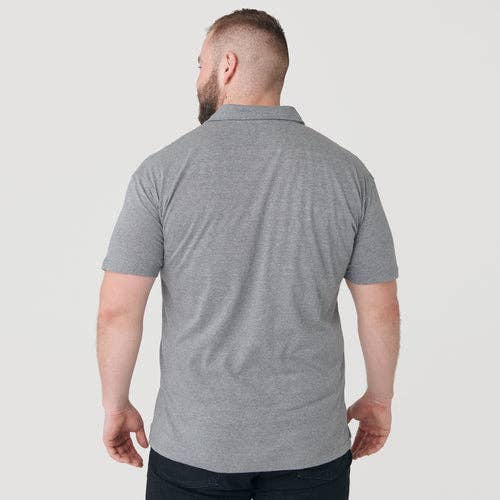 Short Sleeve Shirt | Polo | Heather Gray, view 4