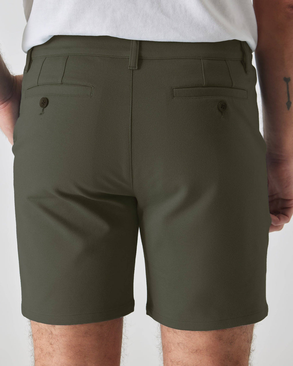 Chino Shorts | Comfort | 7" | Military Green, view 6