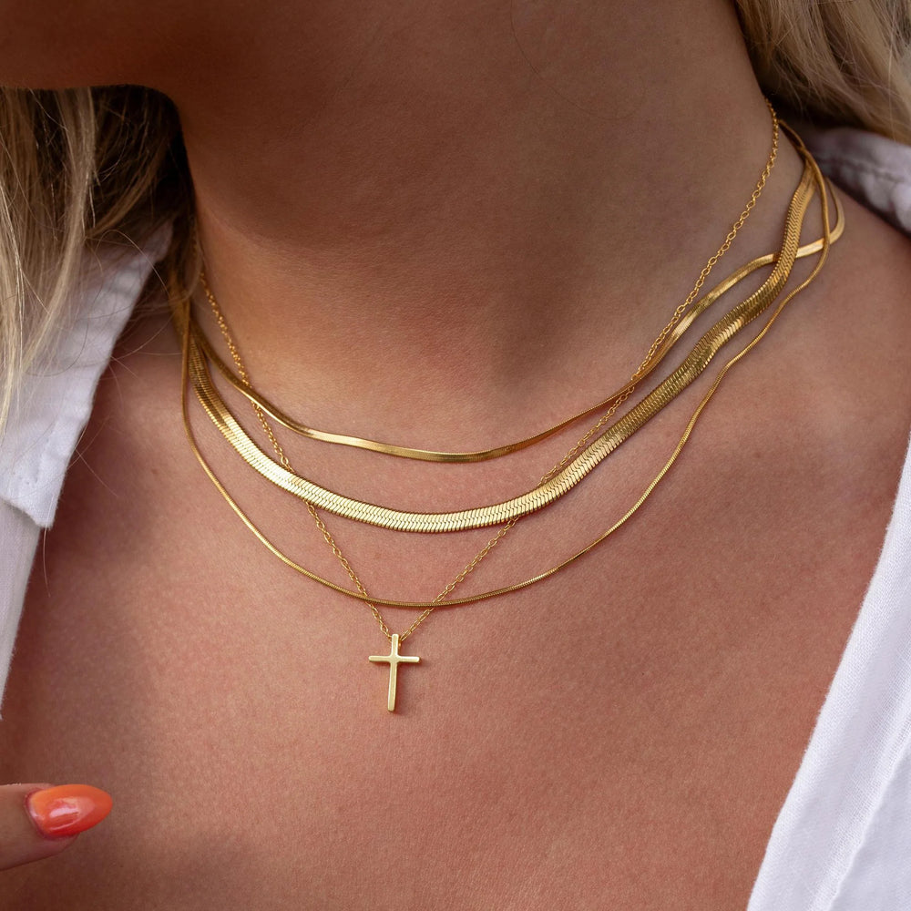 ALCO Cross Necklace - Gold