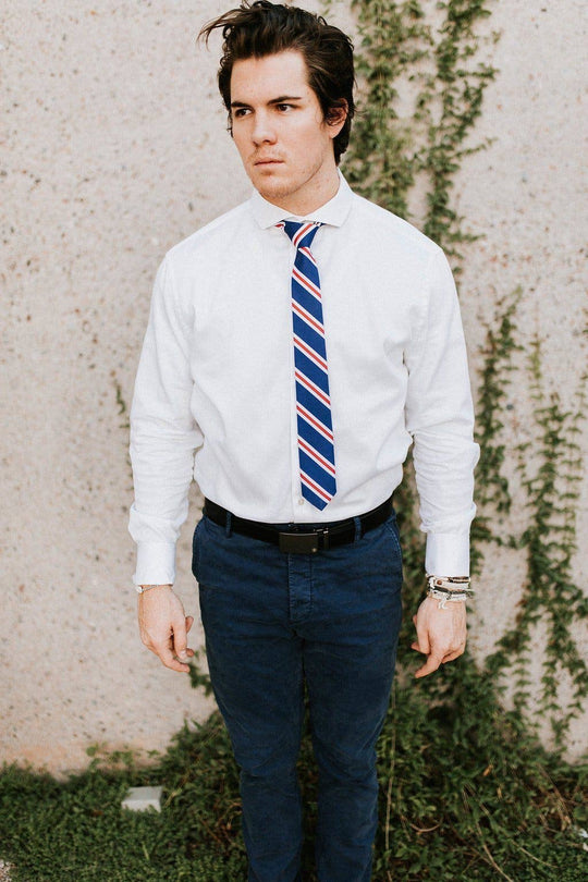 Patriot - Red/White/Blue Striped Tie