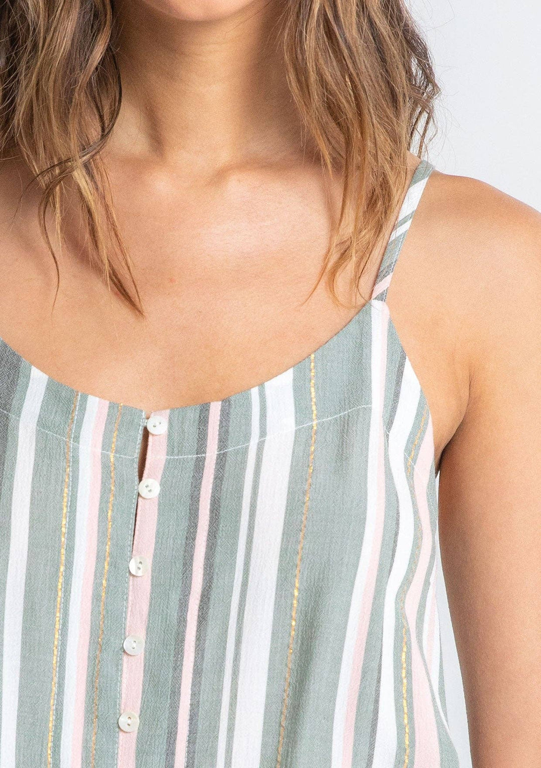 Lightweight Racerback Button Down Cami