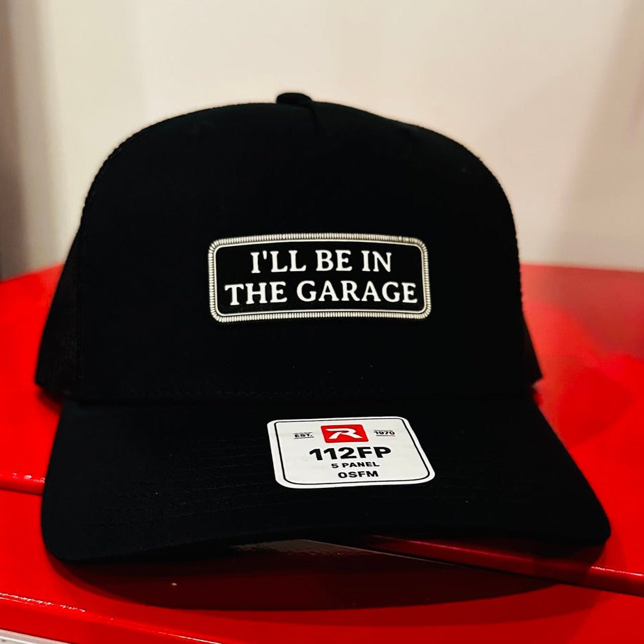 I'll Be In The Garage 5-Panel Hat - Black