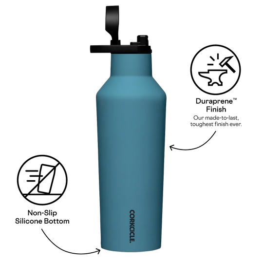 Corkcicle - Series A Sport Canteen Insulated Water Bottle - Storm 32oz