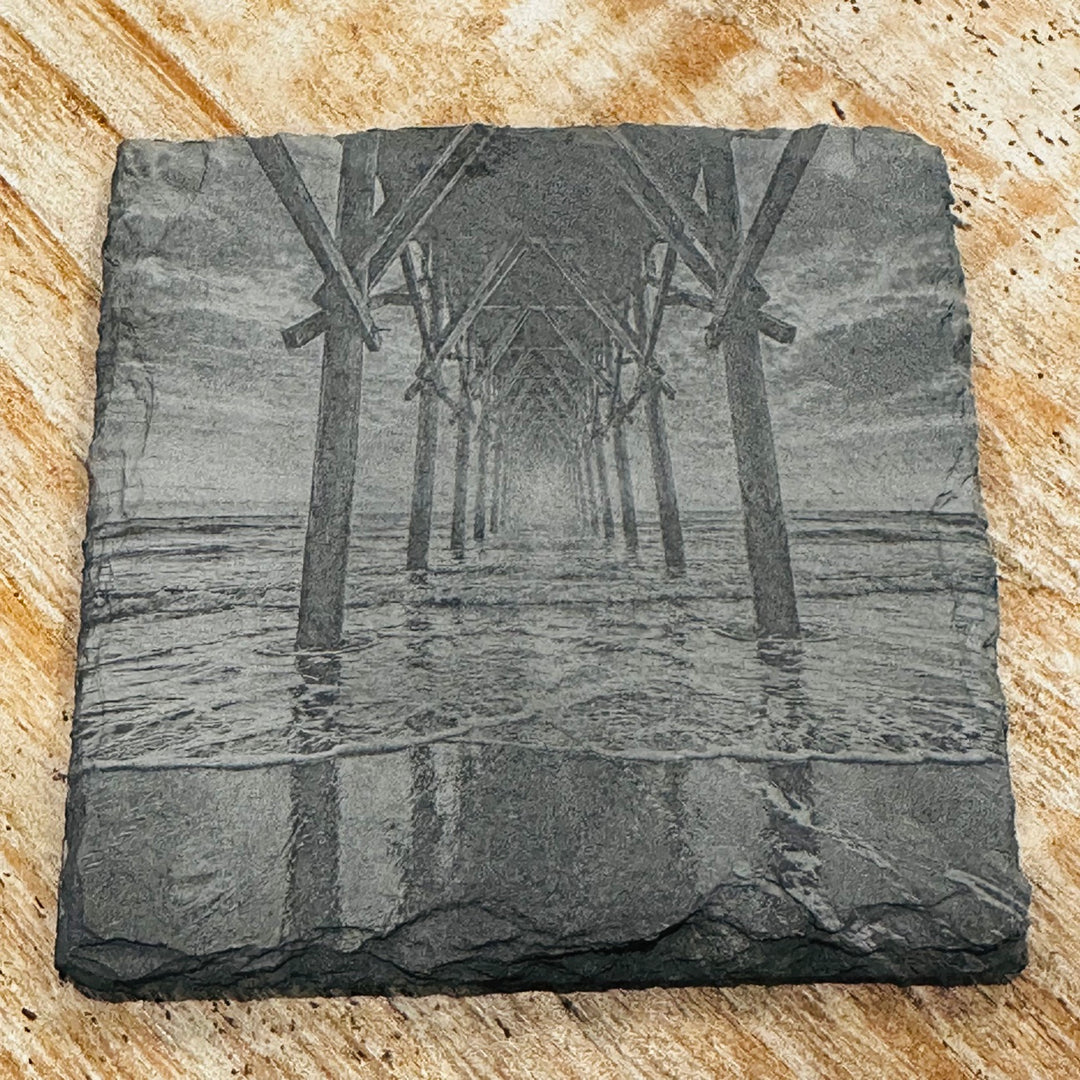 Surf City Pier Slate Coaster