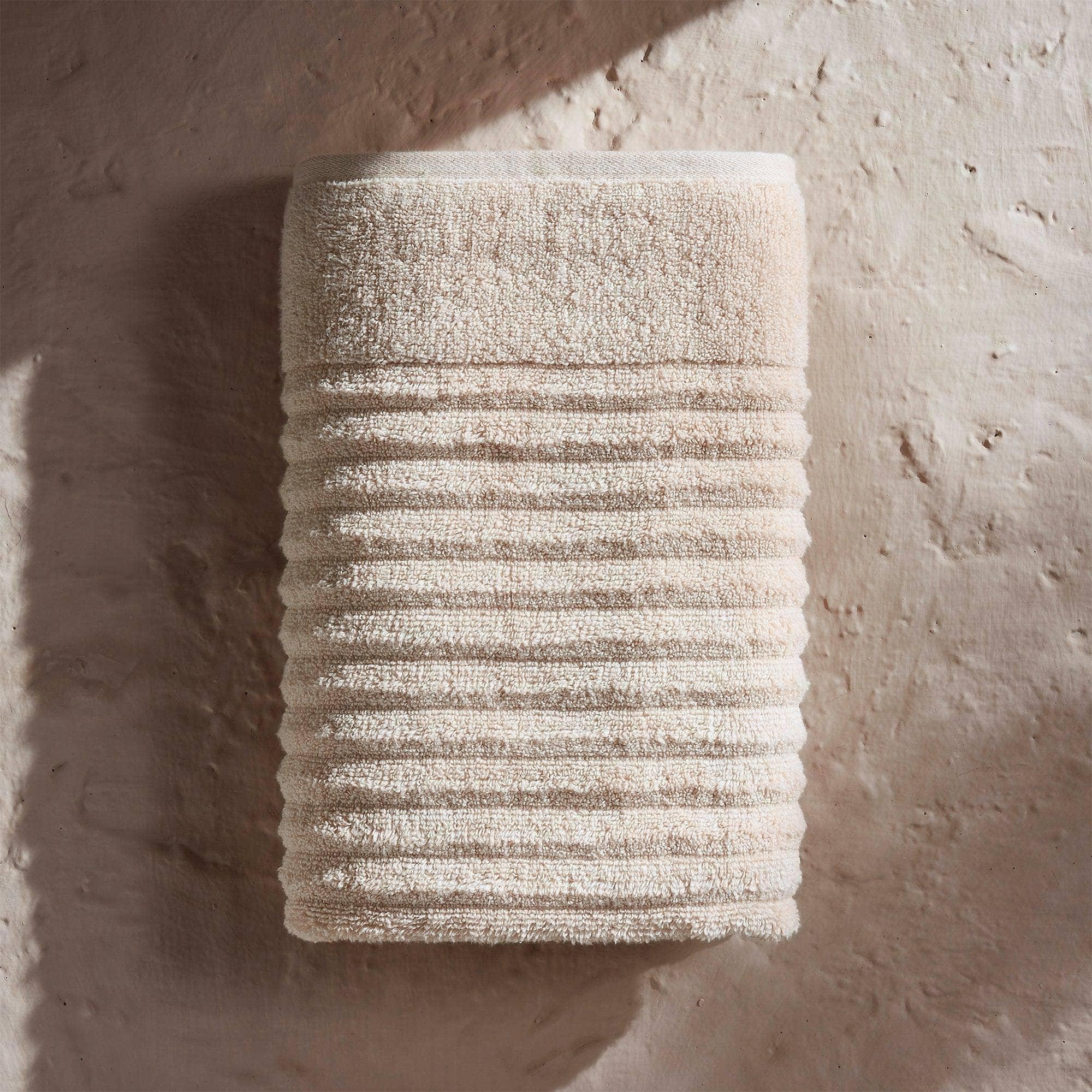 Combed Cotton Hand Towel Dune – Rust & Refined