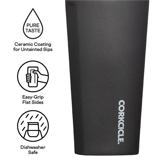 Corkcicle - Pure Taste Tumbler Insulated Coffee Mug - Slate/Grey 16oz