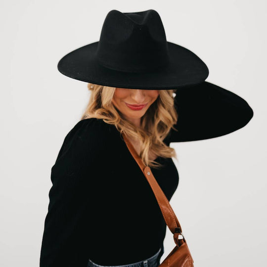 Barcelona Brim Hat Black