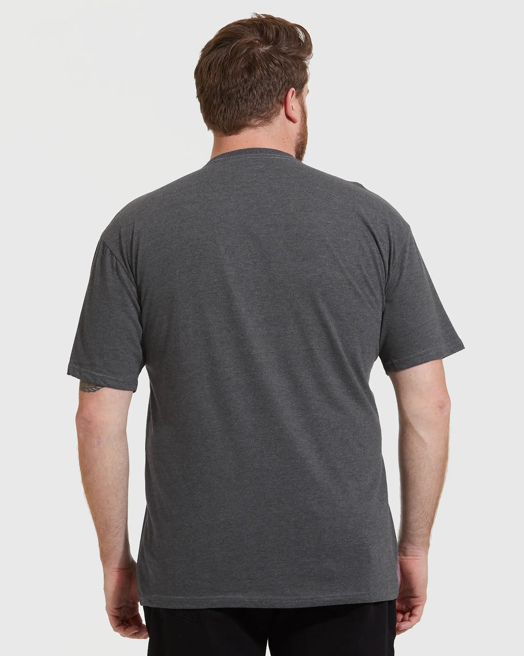 True Classic Premium Fitted Crew Neck T-Shirt - Heather Charcoal Grey, view 9