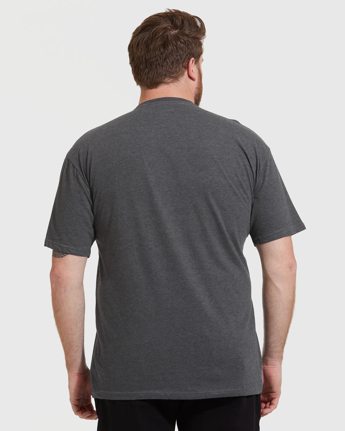 True Classic Premium Fitted Crew Neck T-Shirt - Heather Charcoal Grey, view 9