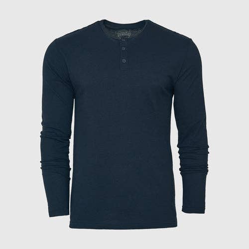 True Classic - Long Sleeve Henley | Navy, view 2