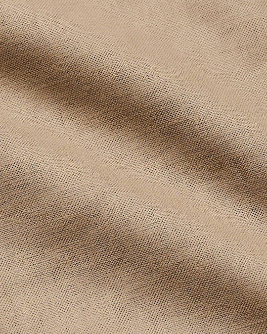 Dusty Taupe Short Sleeve Linen Shirt