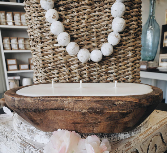 Dough Bowl Candle - Rust & Refined