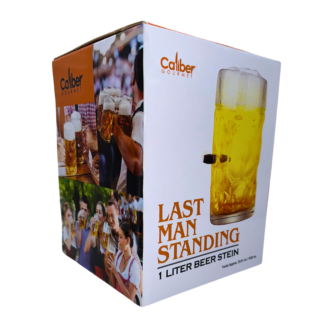 Last Man Standing - 1L Stein Glass w/ Bullet