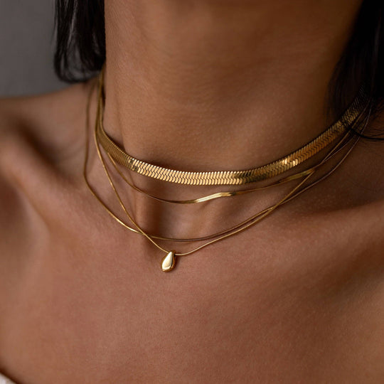 ALCO Form Necklace - Gold, alternate view 6