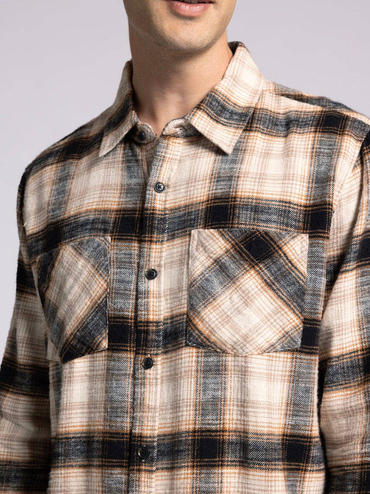 ELK SLUB FLANNEL - Long Sleeve Button Up