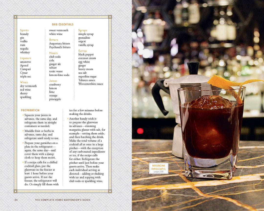 Complete Home Bartender's Guide Cocktail Book