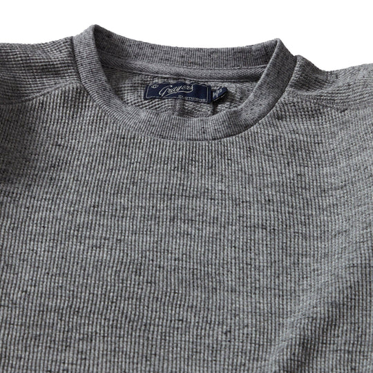 New Spencer Waffle Crew - Gray Marl