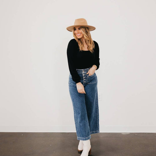 Barcelona Brim Hat Black