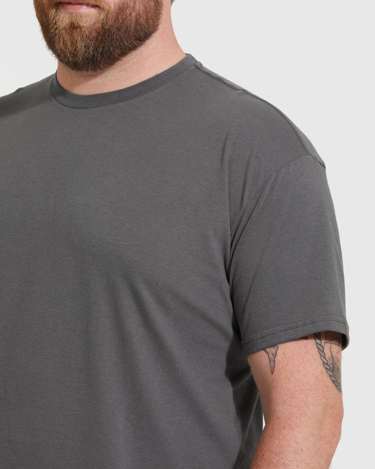 True Classic Premium Fitted Crew Neck T-Shirt - Carbon