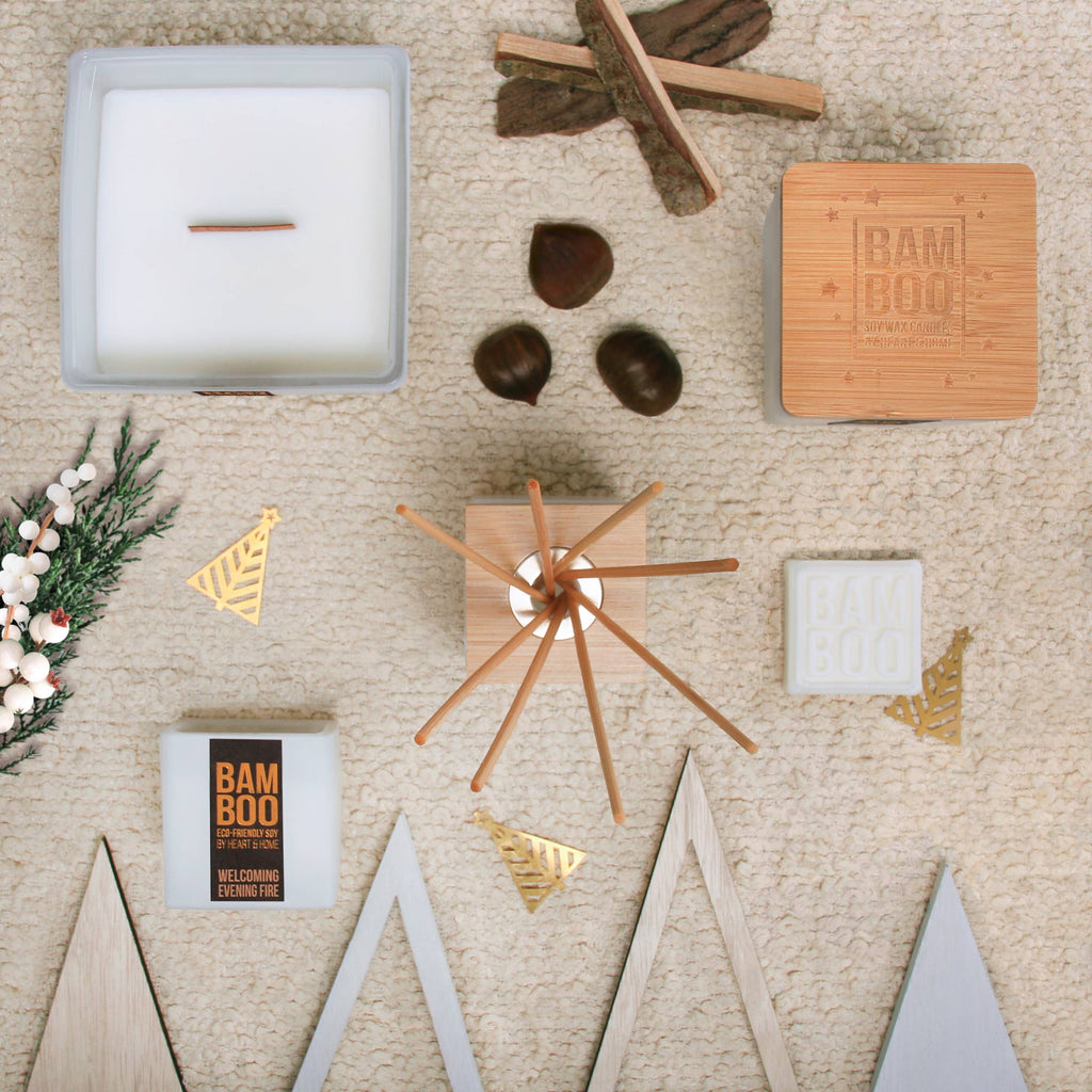 BAMBOO Eco-Friendly Soy Candle Fall / Winter Collection - Small and Large Options, view 4