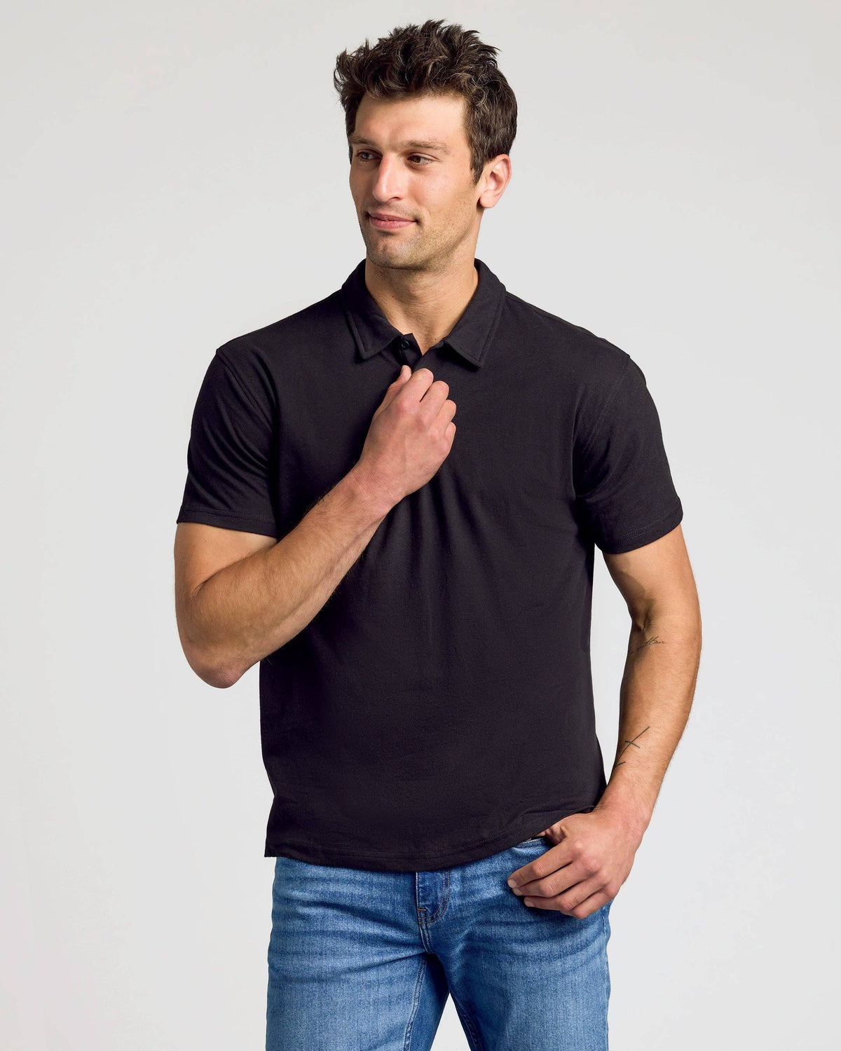 Short Sleeve Shirt | Polo | Black