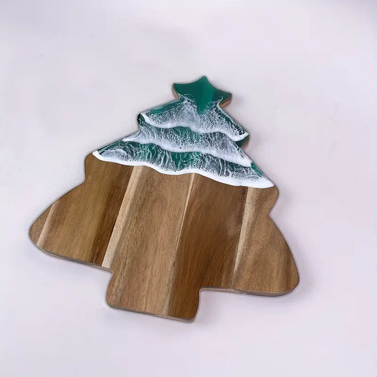 Christmas Tree-Shaped Wooden Cutting Board