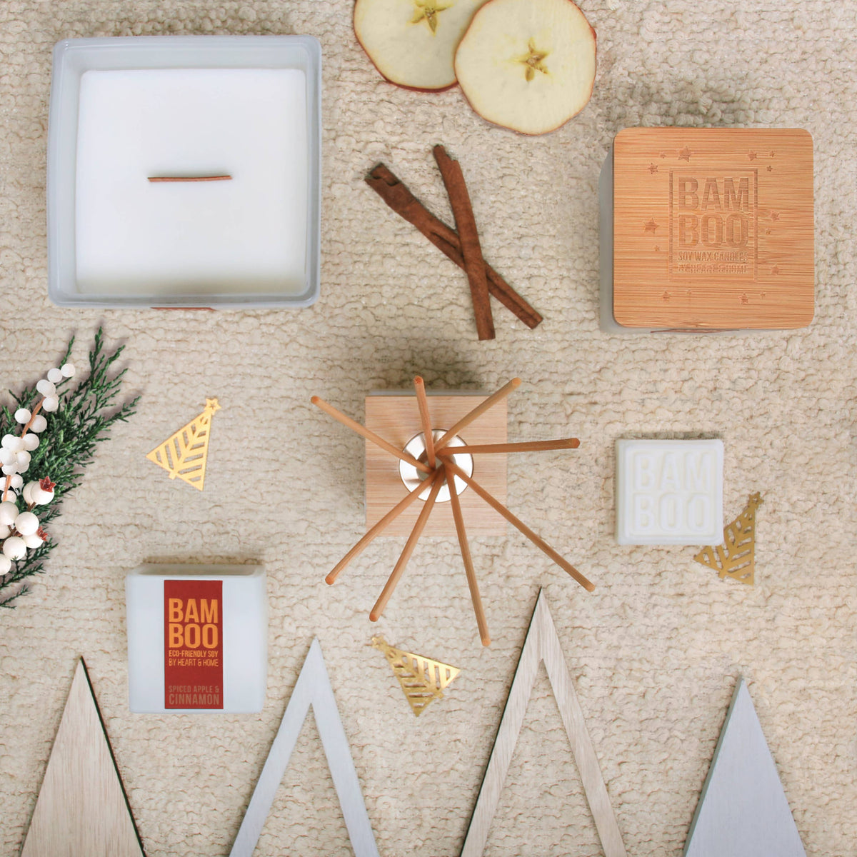 BAMBOO Eco-Friendly Soy Candle Fall / Winter Collection - Small and Large Options, view 8