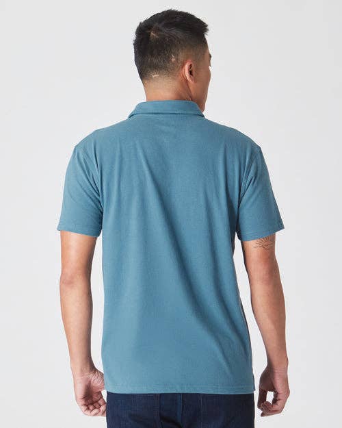Short Sleeve Polo Shirt | Sapphire