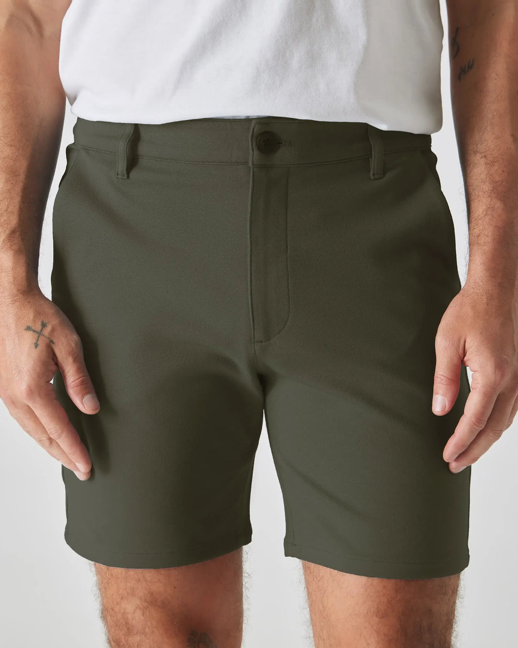 Chino Shorts | Comfort | 7" | Military Green, view 5